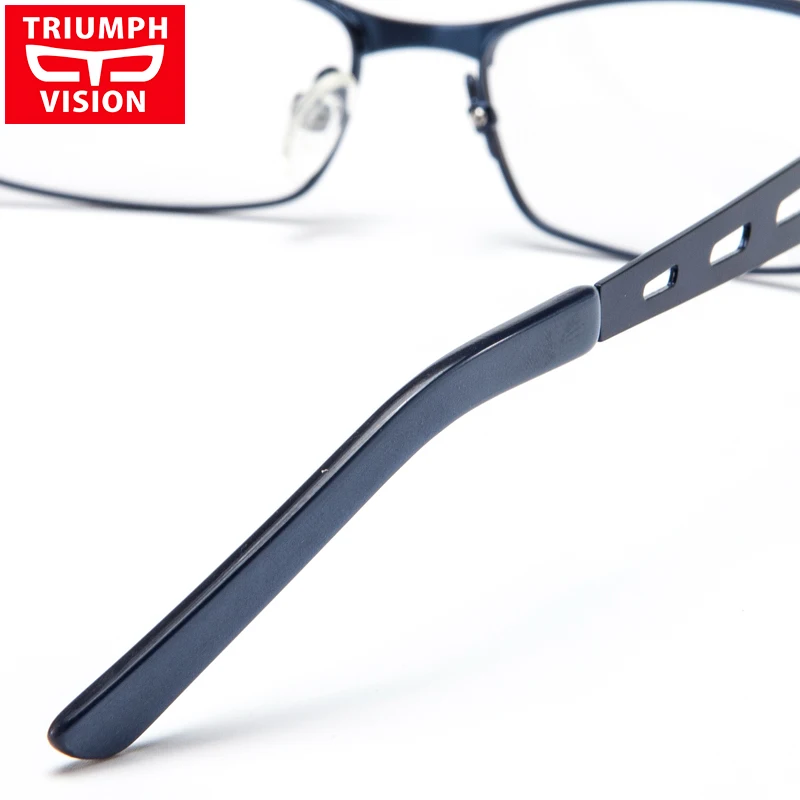 Мужские очки по рецепту TRIUMPH VISION синий металлический светильник Прямоугольная