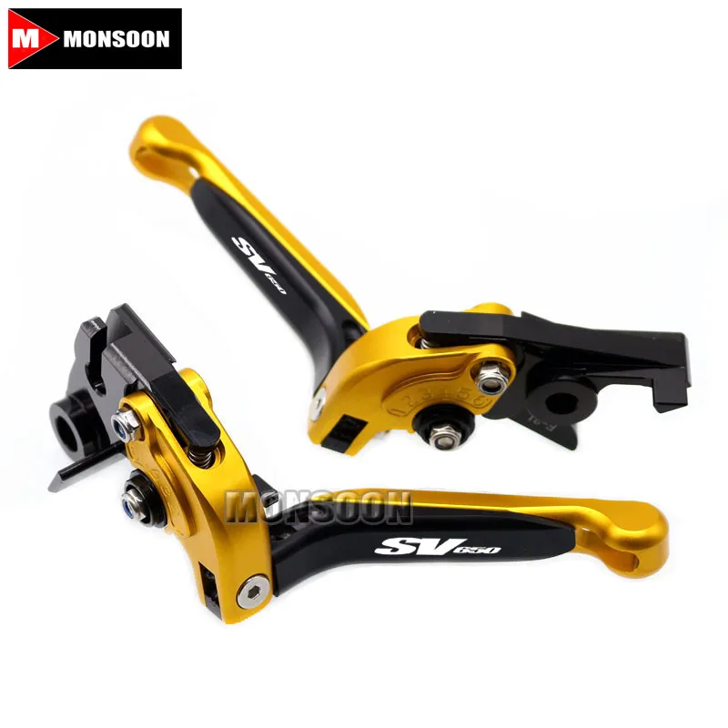 Логотип SV650 для SUZUKI SV650 SV 650 1999-2009 Аксессуары для мотоциклов Складной Выдвижная сцепные рычаги 8 цветов