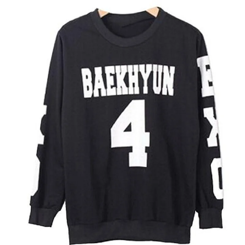 Mainlead Kpop Exo Kar Sehun Xiumin Baekhyun Terra Толстовка Женская Harajuku Мужская Унисекс | одежда