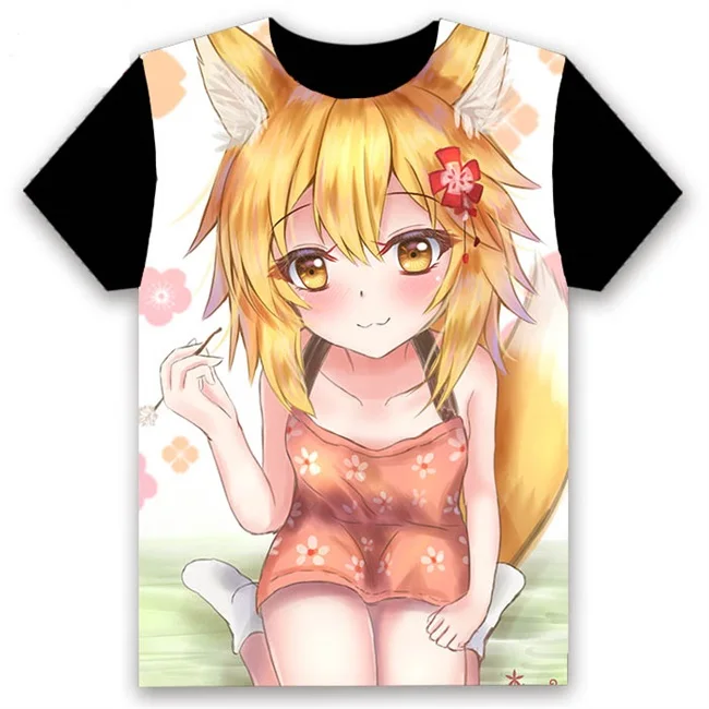 17 Модная мужская футболка, аниме Sewayaki Kitsune no Senko-san Nakano, косплей, короткий рукав, унисекс, повседневная черная футболка, Harajuku, топы - Цвет: 17