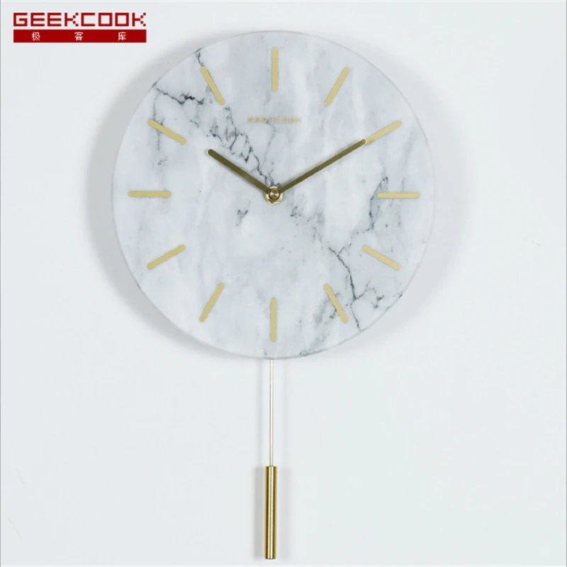 Настенные часы Geekcook скандинавские мраморные Dream Dali современный минималистичный