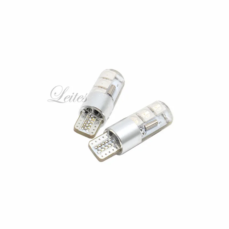 Leite 2 шт. супер светодиодный 5050 6SMD RGBW T10 W5W 168 194 светильник для автомобиля s чтения