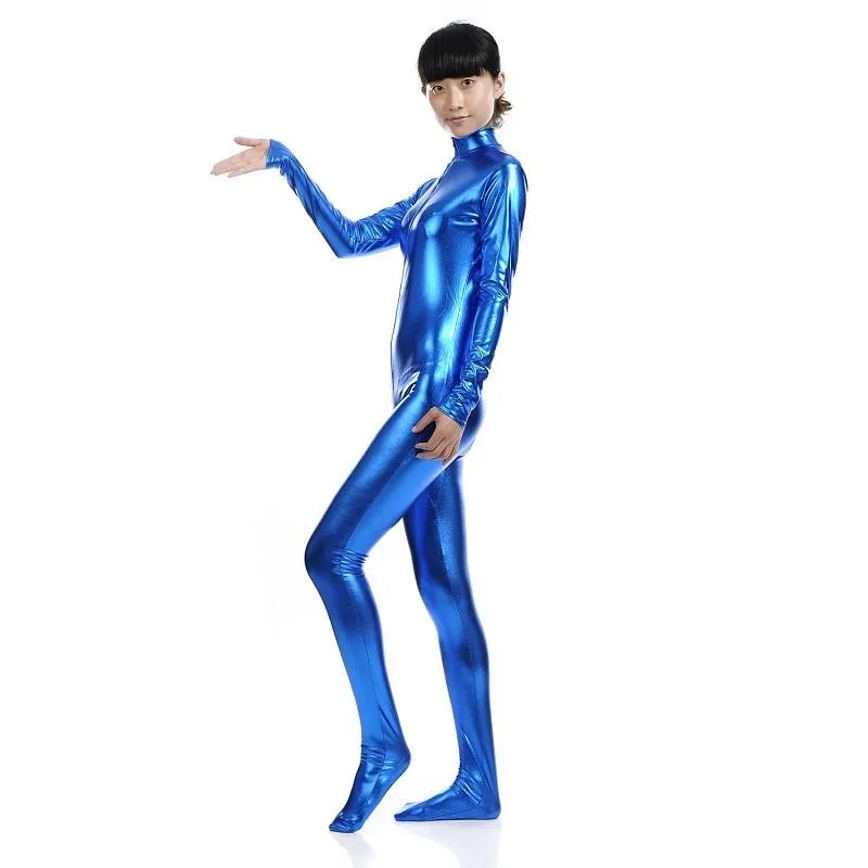 Unitard черный облегающий комбинезон с длинными рукавами лайкра Золотая водолазка металлик Zentai боди блестящие металлические Вечерние боди сценический костюм