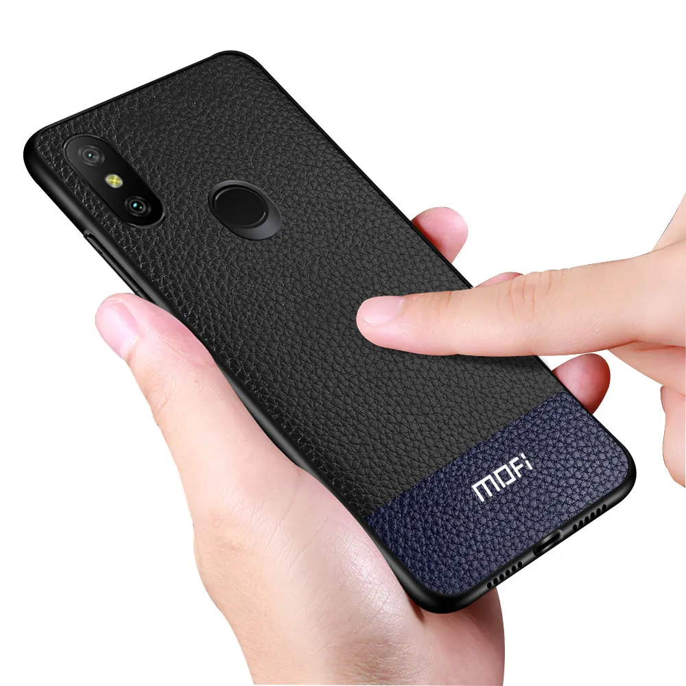 Чехол для Xiaomi Redmi Note 6 Pro Чехол для Redmi Note 6 чехол MOFi Силиконовый противоударный чехол из искусственной кожи PC Folio Capas