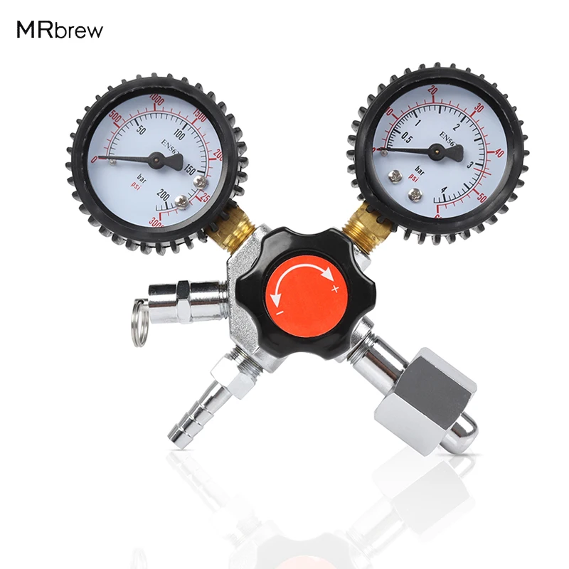 Со2 регулятор Двойной манометр черновик пива напитков соды домашнего
