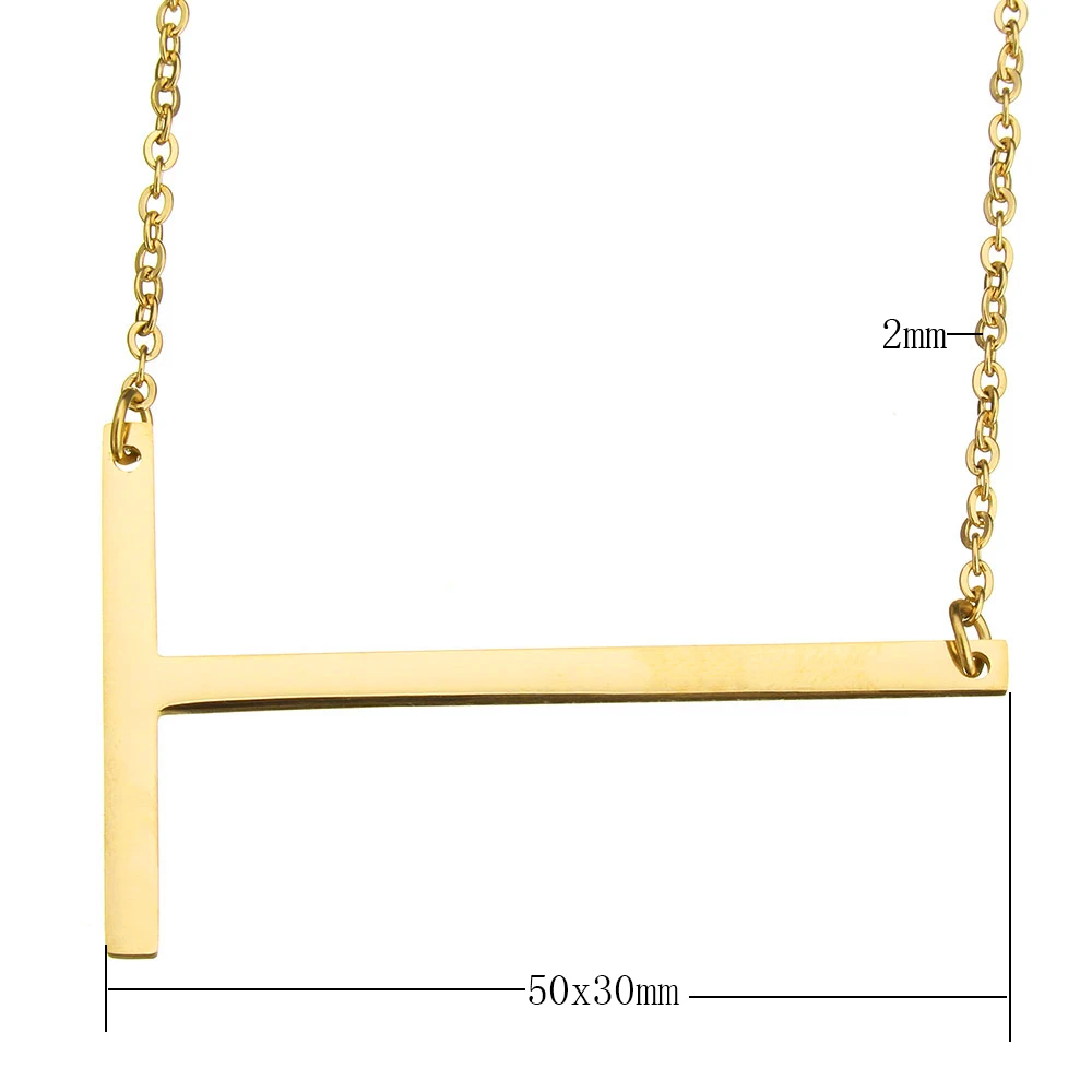 Ожерелье женское модное из нержавеющей стали с подвеской в виде букв| |