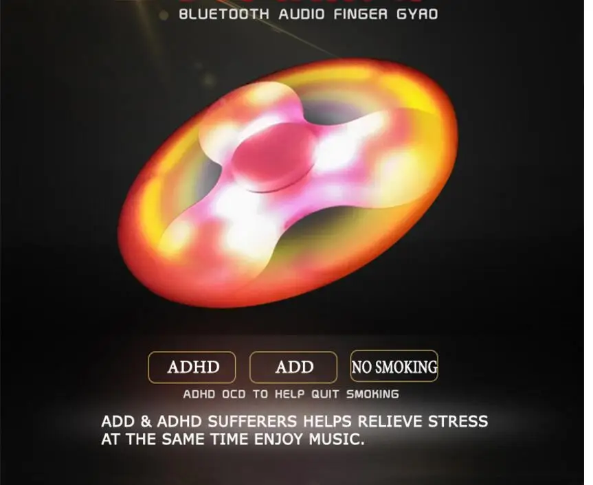 LED Bluetooth Динамик руку игрушка музыка figet spiner EDC руки Spinner Для аутизма/детей/взрослых