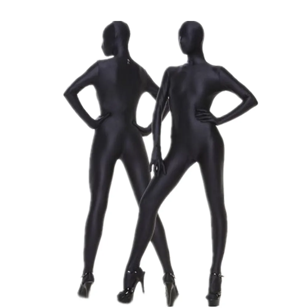

(SCF006) Black Lycra Spandex Shiny Tights Unisex original Fetish Zentai Suits