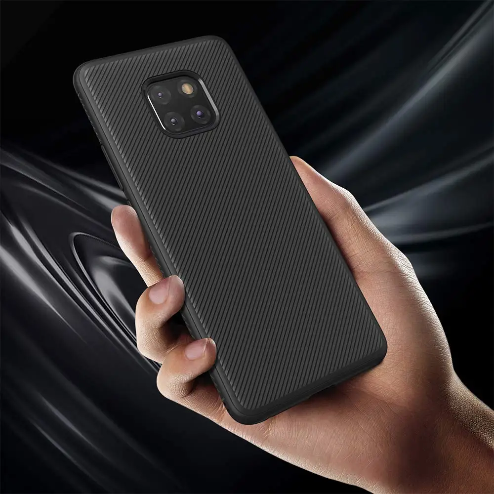 Ультратонкий Мягкий ТПУ чехол из углеродного волокна для Huawei Mate 20 Lite 30 Pro гибкий