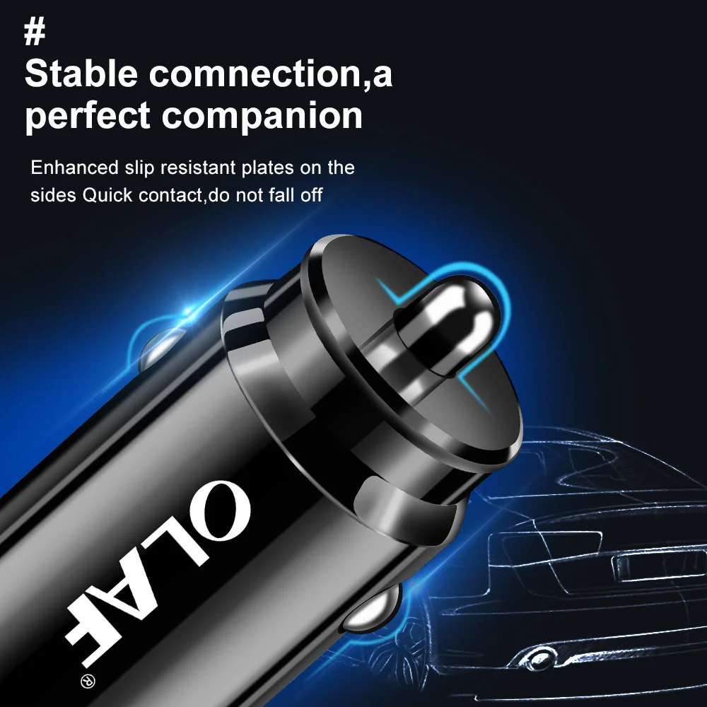 Автомобильное зарядное устройство OALF Mini USB для iPhone X 8 7 6 Plus 3 4 А быстрое Xiaomi Redmi Note