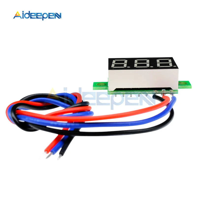 Мини вольтметр с цифровым светодиодным дисплеем 0 36 дюйма 5 30 в|Измерители