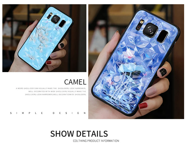 3D чехол с алмазной текстурой для Samsung Galaxy S10e S10 S9 S8 Plus + Note 8 Note9 чехлы ромбовидный