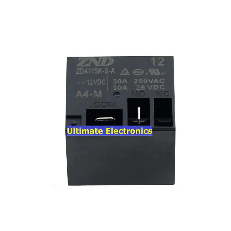 

5pcs ZD4115K-S-A-12VDC-A4-M A group of normally open 4 feet 30A relay