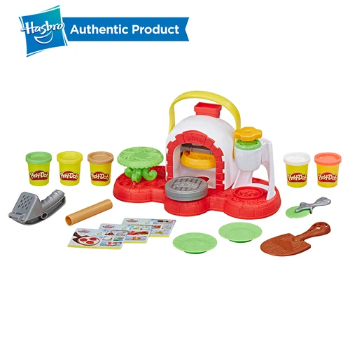 TOP PIZZA Hasbro Play-Doh штамп 'n Top печь для пиццы игрушка с 5 нетоксичными Play Doh цвета кухня творения составная глина для детей забавная игра - Цвет: TOP PIZZA