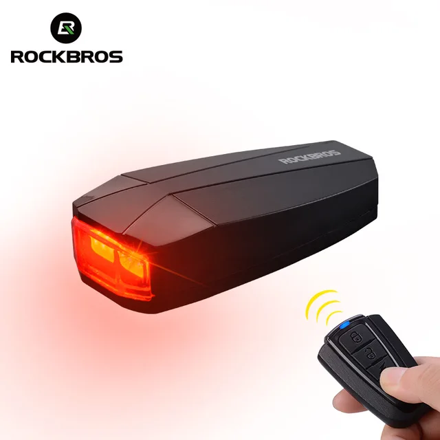 ROCKBROS Противоугонный велосипедный светильник 4 в 1 с дистанционным управлением