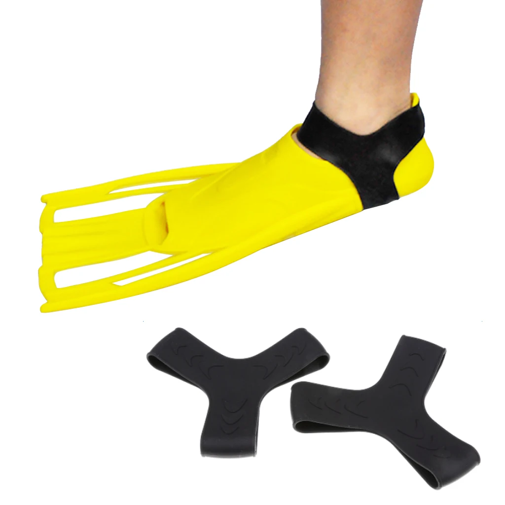 2Pcs Scuba Diving Snorkeling Silicone Fin Keepers Holder/ Gripper Strap Set Fin Keeper Diving Equipment Accessory