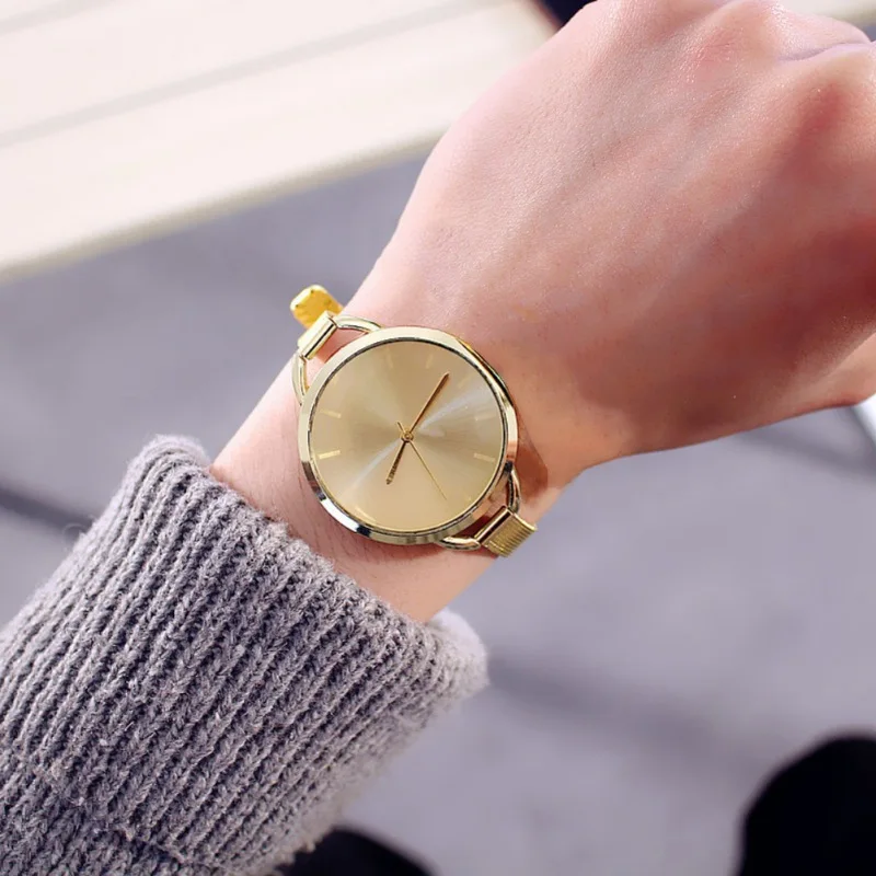 Женские кварцевые часы браслет из нержавеющей стали|Женские часы-браслеты| |