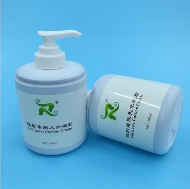 

300ml Soft Laser Carbon Cream Gel For ND Yag Laser Skin Rejuvenation Treatment Active Carbon Cream Slimming Machine