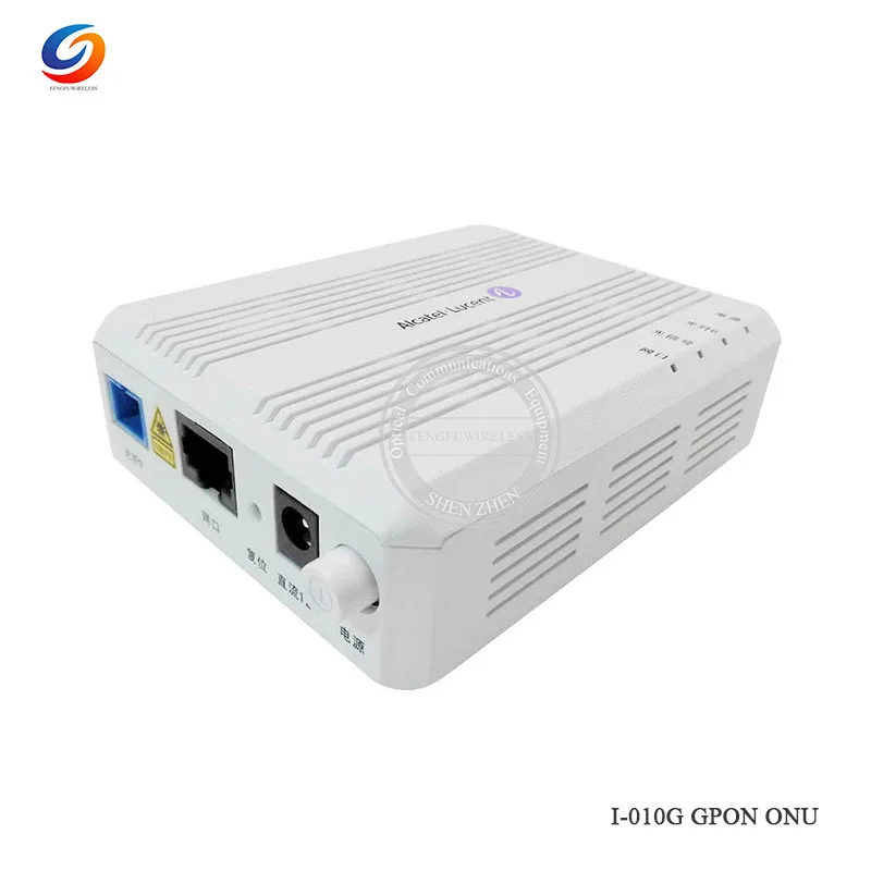 10 шт. оригинальный Alcatel Lucent Bell I 010G GPON ONU FTTH ONT с 1 GE ethernet портом SC/UPC вход английская