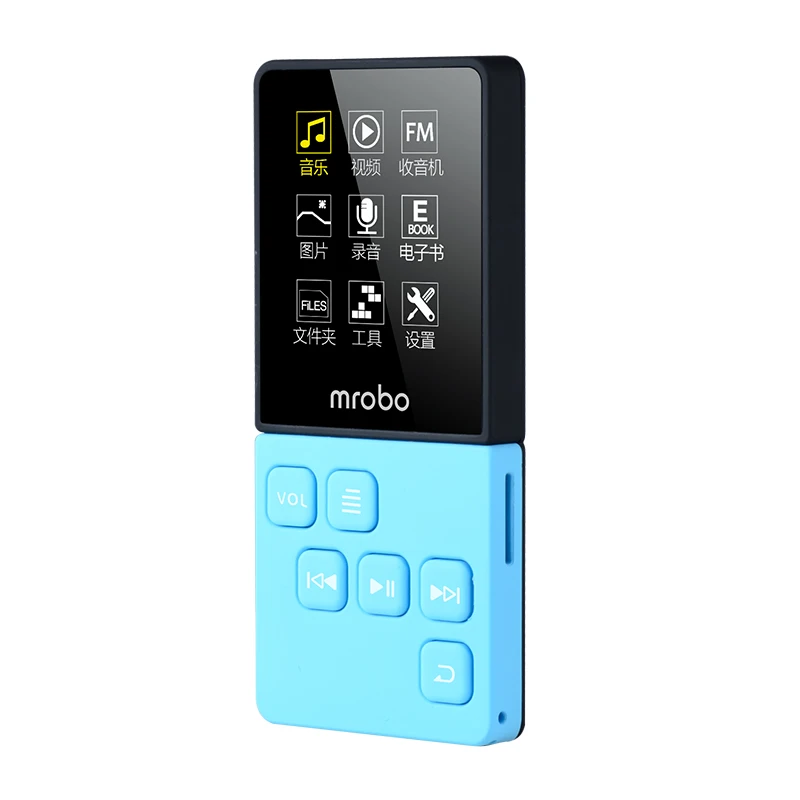MP4 плеер Mrobo портативный цифровой аудиоплеер с экраном 1 8 дюйма FM электронная