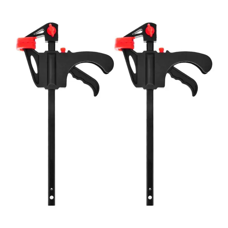 4-12 Inch Quick Ratchet Release Speed Squeeze Wood Working Work Bar Clamp Clip Kit Spreader Gadget DIY Hand Woodworking Tool