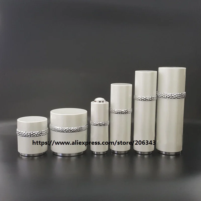 100 мл жемчужно белый акрил/пластиковая бутылка для