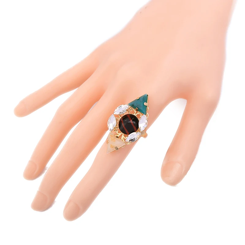 Кольцо женское с крупным геометрическим шармом оптовая продажа | Украшения и