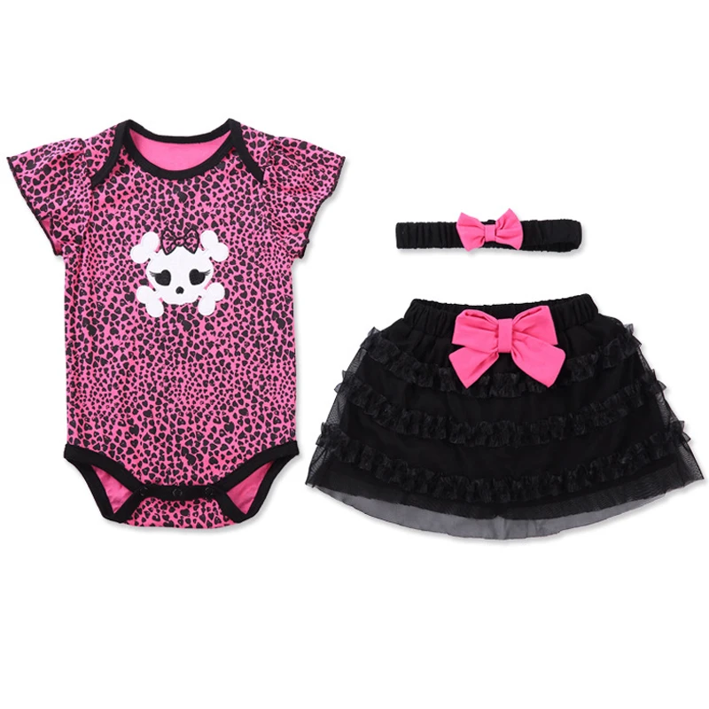 HH/Одежда для маленьких девочек летняя одежда новорожденных комплект из 3