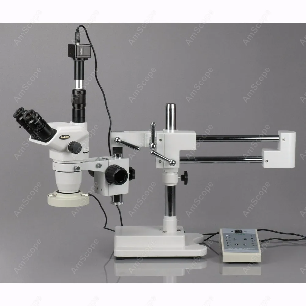 Бум стоять стерео микроскоп amscope поставки 2x 225x бум W 8 зона 80 свет + 9mp цифровой