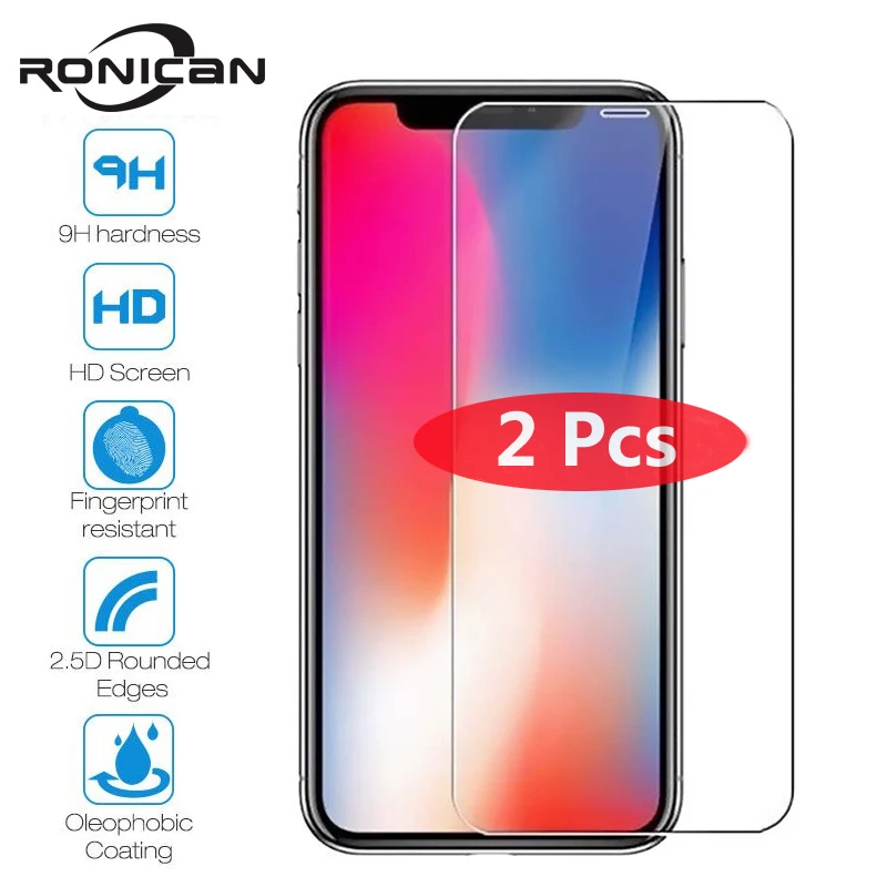 Закаленное стекло для iPhone XS MAX XR 4 4s 5 5s 5C SE защитная пленка экрана 6 6s 7 8 Plus