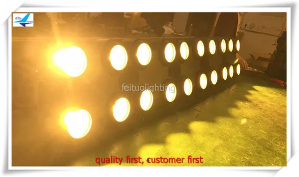 Открытый теплый белый 4x100 Вт Cob Led Blinder свет 4 глаза аудитория Dmx Свет Звук активная