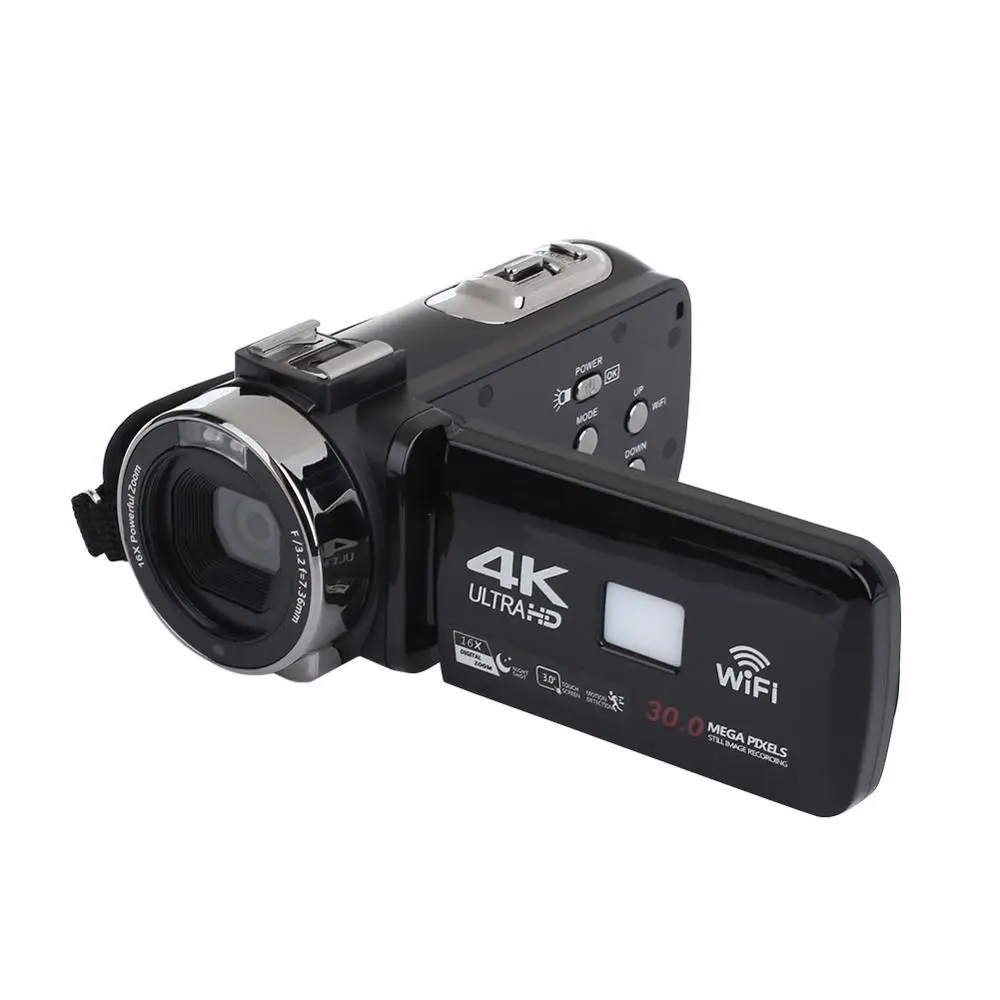 4 K Ultra HD 3," ЖК-экран WiFi цифровая видеокамера DV рекордер 16X зум IR ночного видения Видеокамера