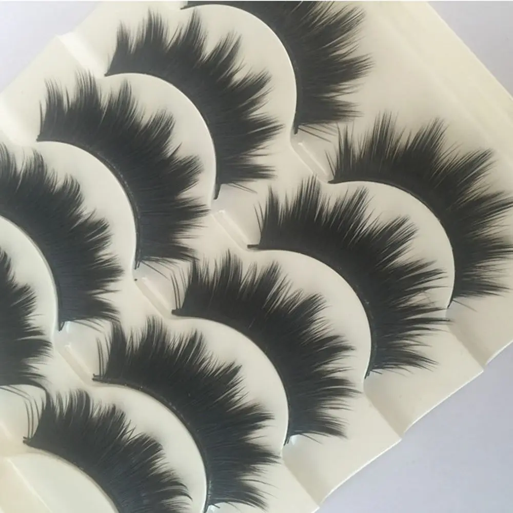 5 пар новые модные натуральные длинные ресницы ручной работы толстые накладные