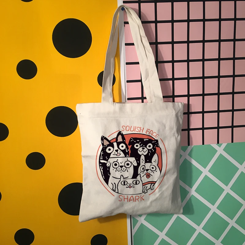 Harajuku мультфильм буквы Алиса милый Принт Япония волна сумка на плечо пара Холст