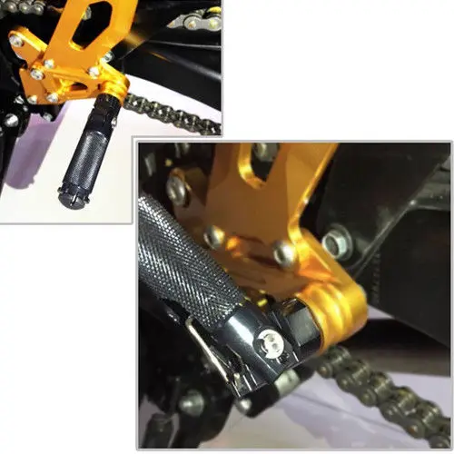Универсальный ЧПУ складной подножки для Honda Kawasaki Yamaha Suzuki KTM CBR600 GSXR 600 750 1000 подножки для ног подножки педали