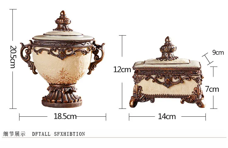 

Vintage palace Jewelry box Princess European marry Storage Box Decorative box