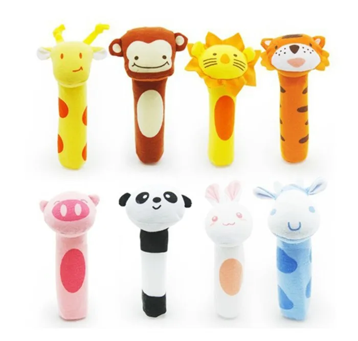 2020 детские игрушки для новорожденных мягкая модель животных плюшевые погремушки