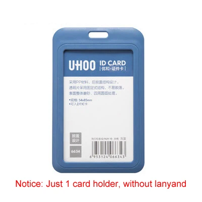 Light Blue Новые выставочные карточки, держатель для удостоверения личности, бирка для имени персонала, визитная карточка, держатель для значков, школьные офисные канцелярские принадлежности - Цвет: Light Blue