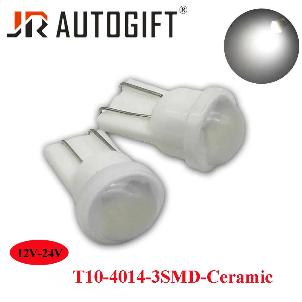 100X автомобильный Стайлинг T10 194 168 W5W 4014 3SMD 3W чип супер яркие светодиодные лампы