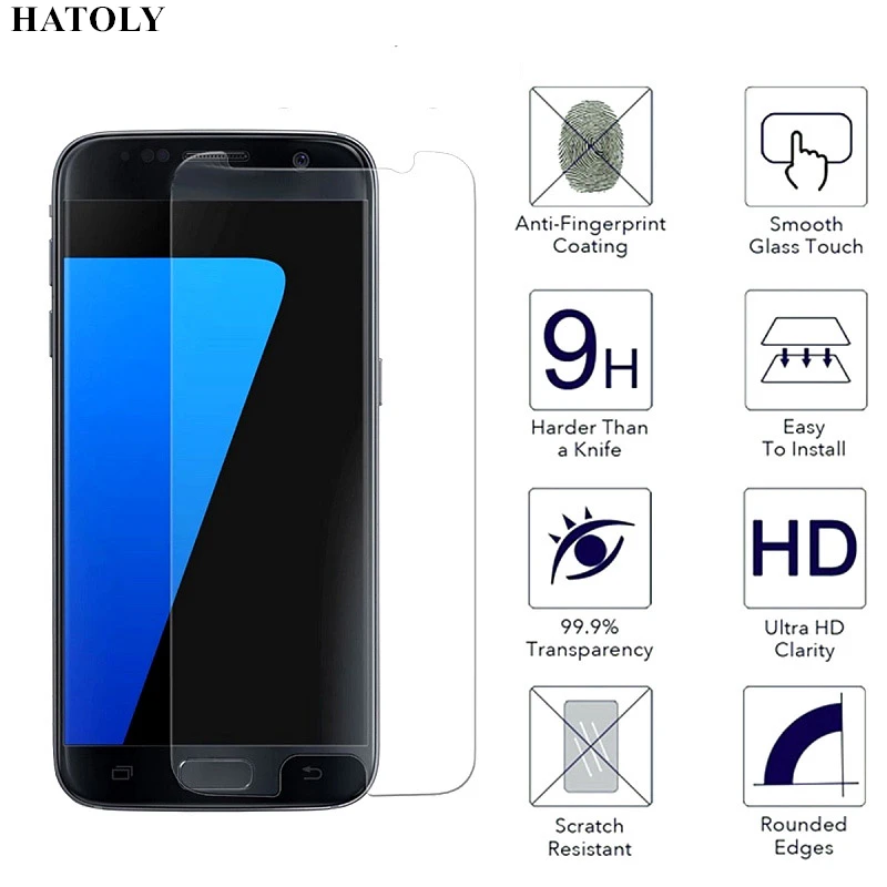 Ультратонкая Защитная пленка для Samsung Galaxy S7 защитное стекло HD закаленное S7|screen