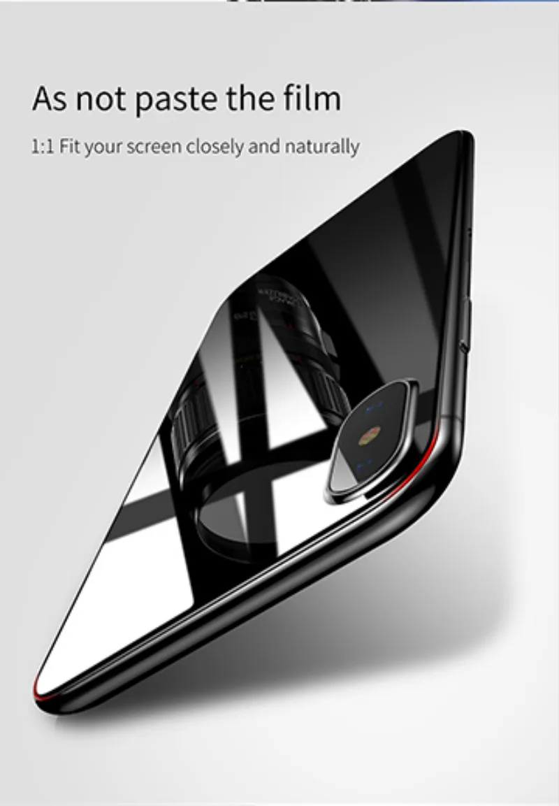 Защитная пленка Baseus Premium для передней задней панели iPhone X, 3D чехол для всего тела, закаленное стекло для задней панели iPhone X 10