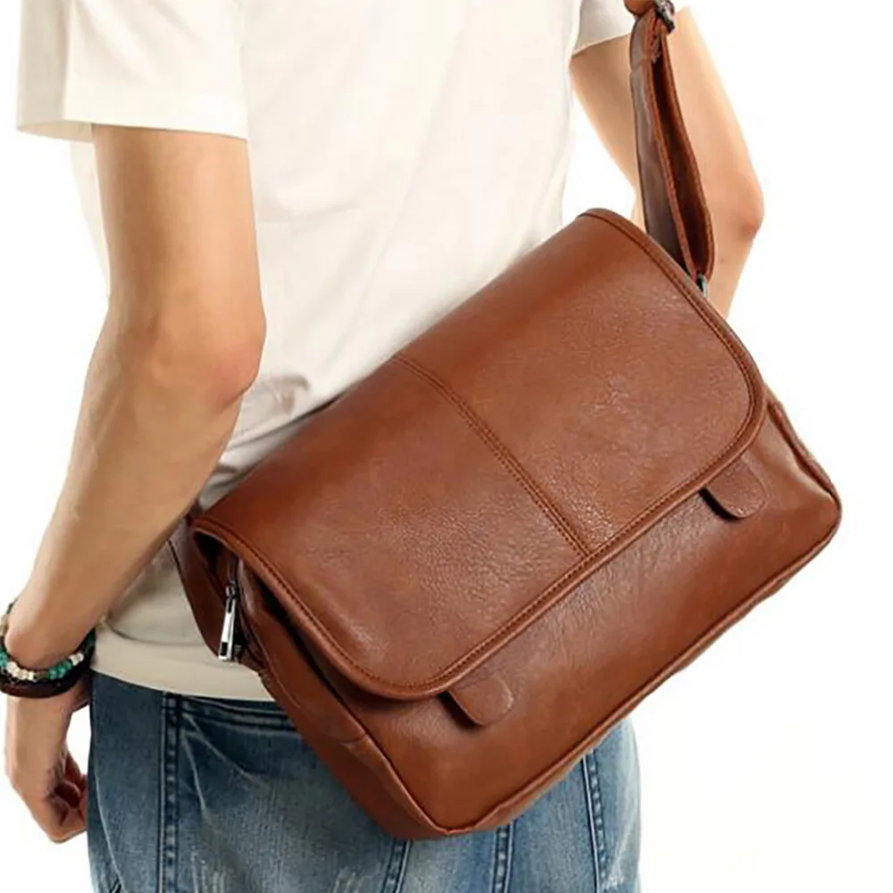 Высокое качество искусственная кожа мужские сумки мессенджеры модный тренд