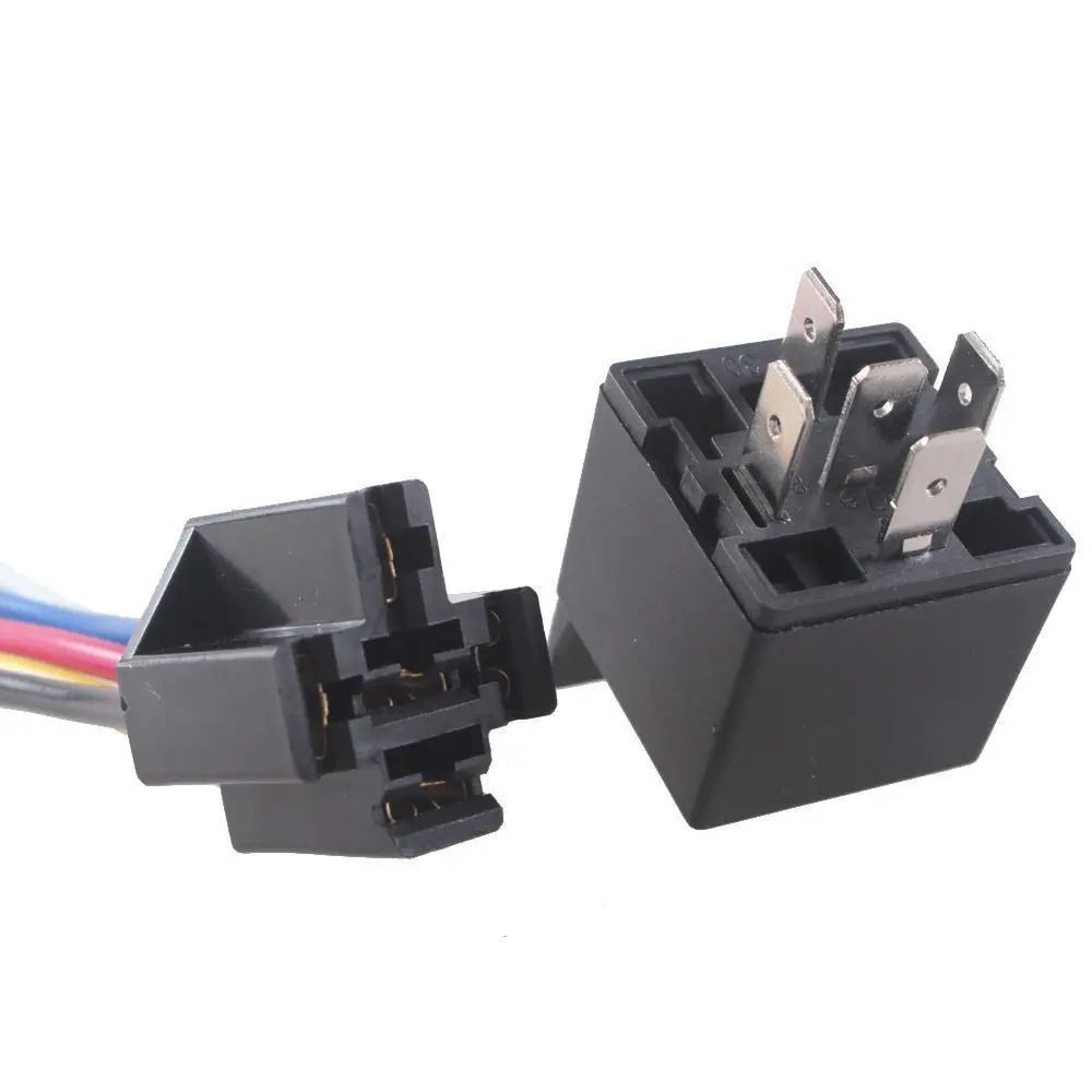 EE поддержка автомобильного автомобиля 12V 40A 40 AMP SPDT реле 5 Pin P провод розетка