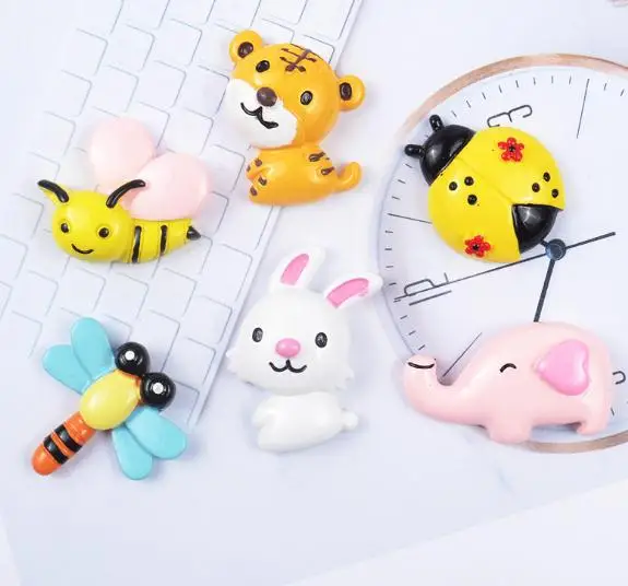 

Kawaii Small handicraft 100pcs Flatback Resin animal DIY decoration Center Crafts,resin Scrapbooking materials