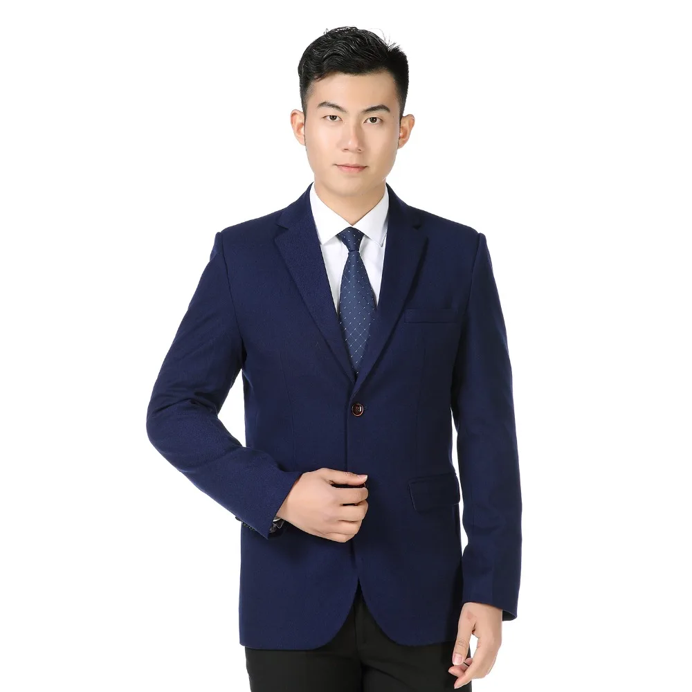 Spring Autumn Man Smart Casual Blazers Red Blue Plain Colour Jackets Suits Men Slim Fit Blazer Male Elegant Outfit Costume Homm | Мужская