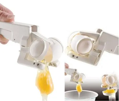 2015 Легко яйцо Cracker ручной желток белок сепаратор Кухня гаджет инструменты Лидер