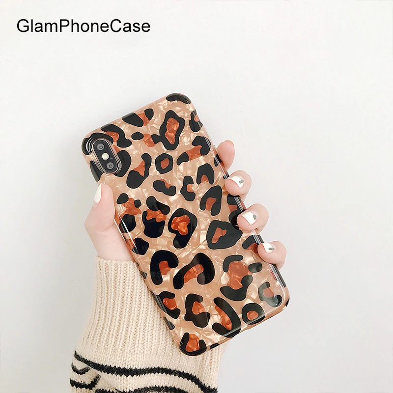 GlamPhoneCase Fritillaria Leopard Print Phone Case For iphone XS Max XR 8 8plus 7 7plus 6S 6Splus 6 6plus Fashion Cover | Мобильные