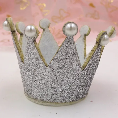 Silver DIY Девушки Корона Hairband Головные уборы Интимные аксессуары детские блестящие Симпатичные принцесса Дети Тиара повязка DIY куклы ремесла Корона - Цвет: Silver