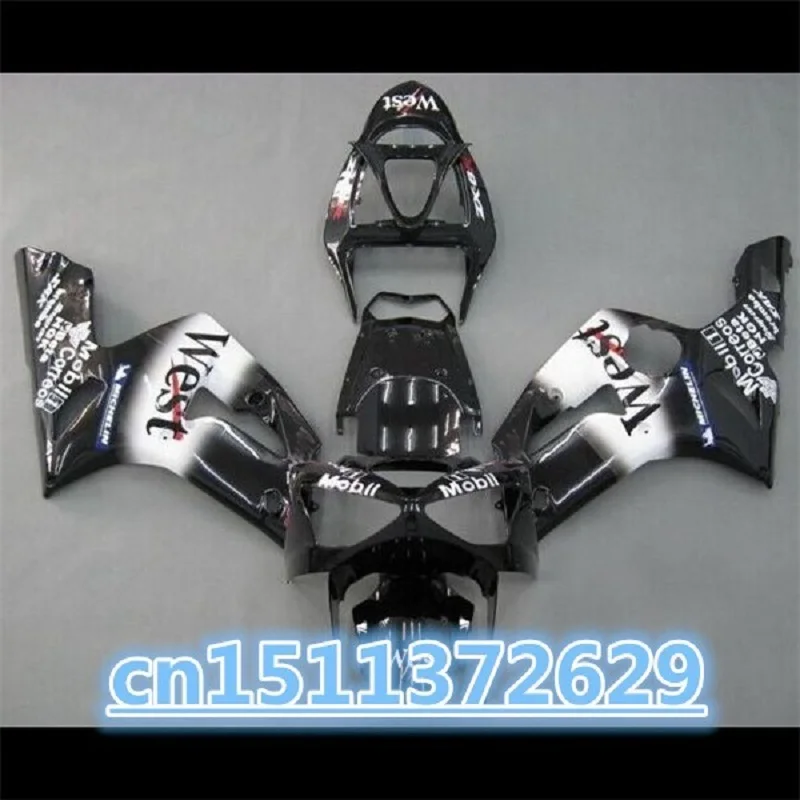 Bo WEST мотоциклетные Обтекатели для Kawasaki ZX6R ZX 6R 03 04 Ninja 636 2003 2004 ABS полный обтекатель