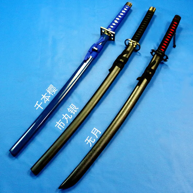 Bleach Рукия Куросаки ichigoku ЯПОНСКИЙ KATANA Косплей деревянный меч лезвие ножа оружие Косплэй Реквизит Высокое качество